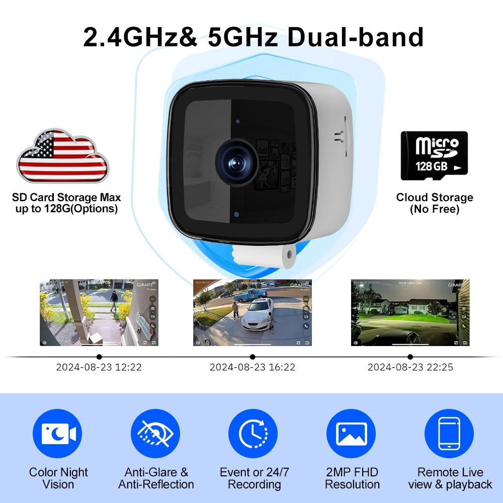 WiFi Night Vision Security Camera for Smart Home Surveillance - ZeeTec Store