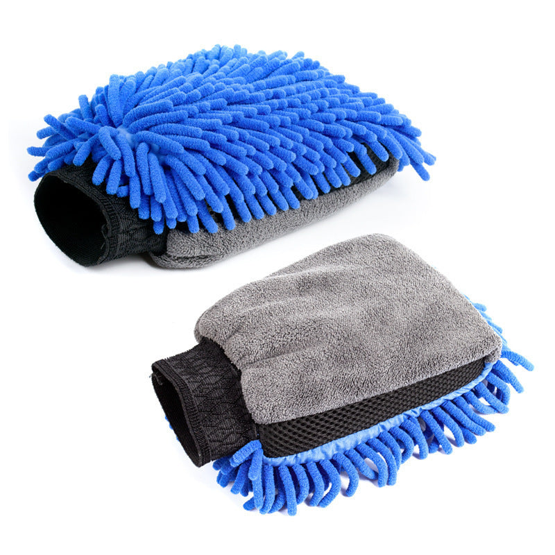 Microfiber Car Wash Gloves with Chenille Coral Texture - ZeeTec Store