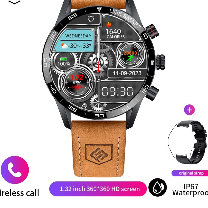 Lige Sleek Multifunctional Bluetooth Smart Watch