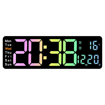 Multifunctional LED Wall Clock for Smart Home Decor - ZeeTec Store
