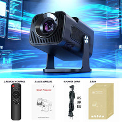 HY320 Mini Android 14 Gimbal Projector