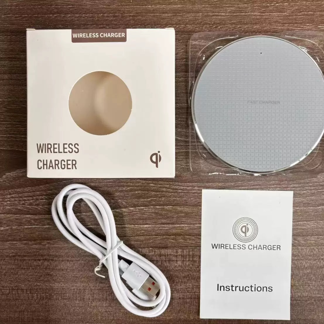 Mesh K8 Aluminum Alloy Wireless Charger Fast Charging Pad