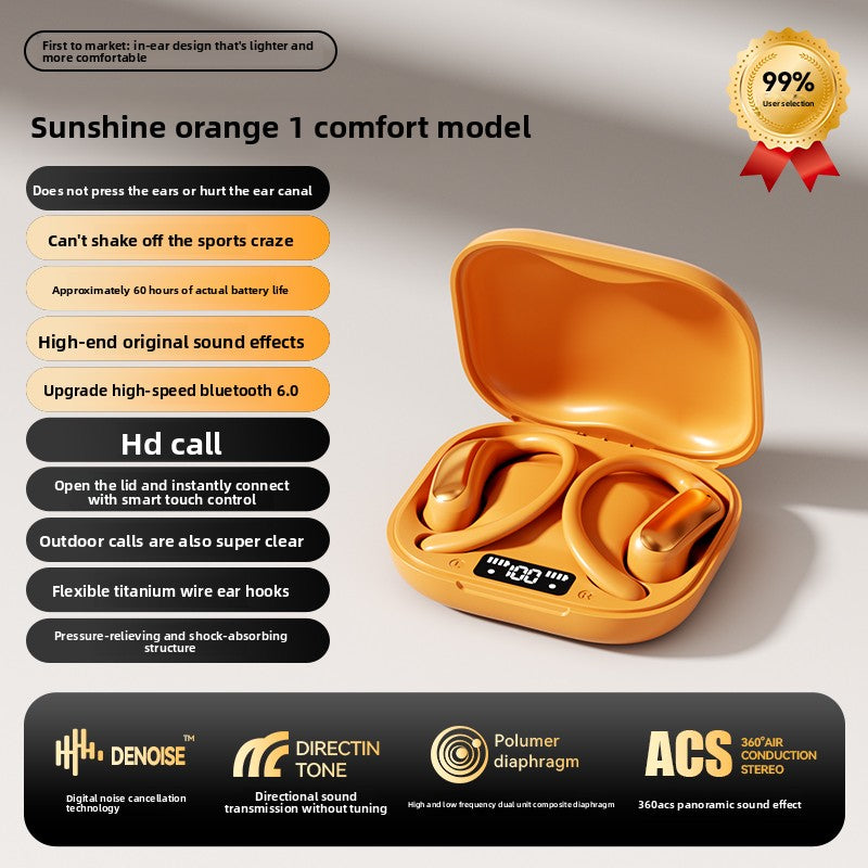 Wireless Bluetooth Open-ear Earphones Air conduction High-quality sound
