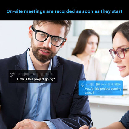 AI Smart Glasses, High-Quality, 800W Camera, Multi-Platform Compatibility, Bluetooth Calling, Touch & Button Controls, Lightweight Design - Weighs 43g, Battery Capacity 260mAh