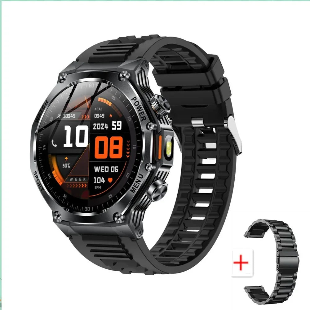 Bluetooth Smart Watch with Fitness Tracking, 1.8” HD Display, Dual Straps, Heart Rate Monitoring, Waterproof, Bluetooth Calling, Up to 7 Days Battery - ZeeTec Store