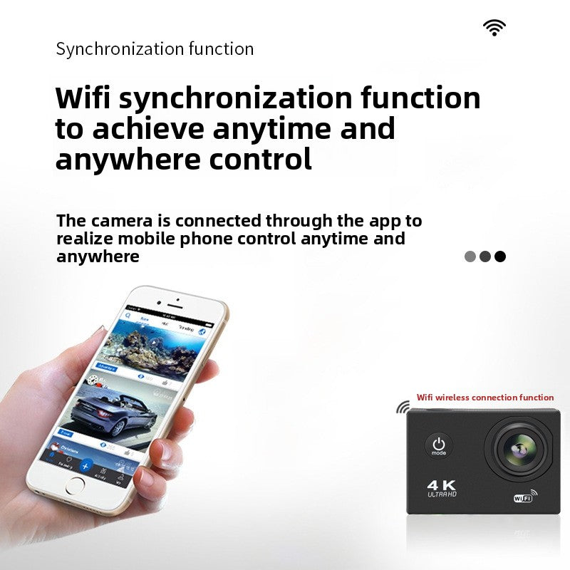 4K Wifi Waterproof Sports Camera Touch Screen