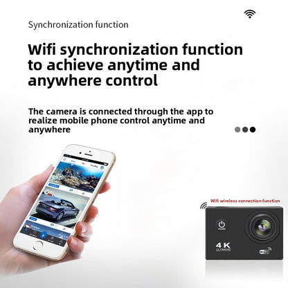 4K Wifi Waterproof Sports Camera Touch Screen