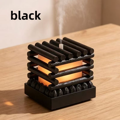LED Simulated Wood Campfire Table Lamp with Aromatherapy