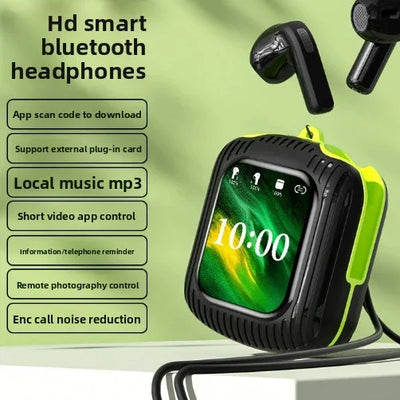 Wireless Earbuds with Touch Control - 1.83” Display, Stereo Sound, Advanced Noise Reduction, Voice Command Support, MP3 Play, Remote Photography, Multi-Language, 120H Standby Battery - ZeeTec Store