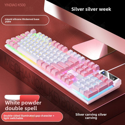 Silver Carving K500 Wired Gaming Keyboard