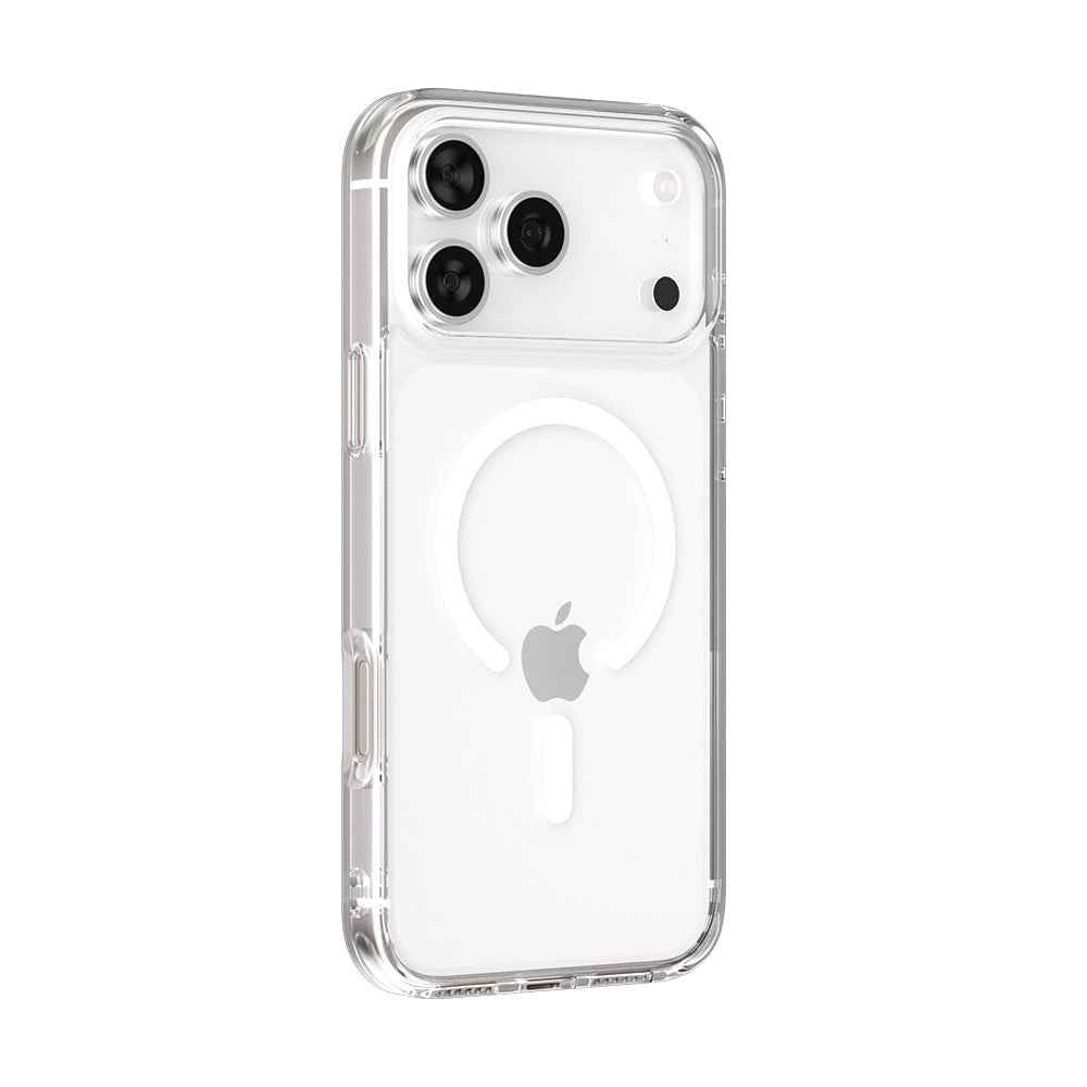 Magnetic Transparent Phone Case with AI Camera Button