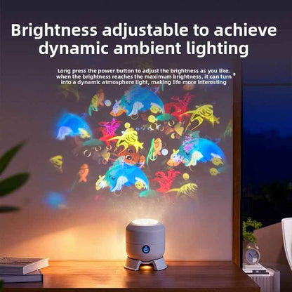 Snowflake Christmas Projection Light with Dynamic Patterns