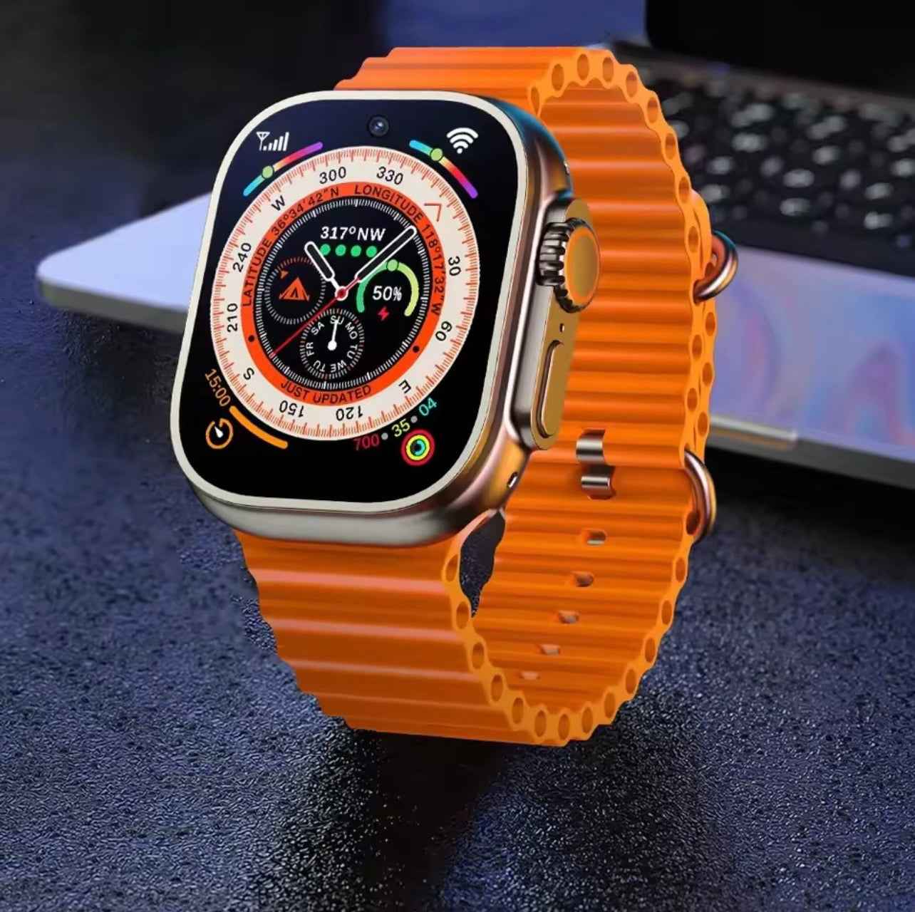 Smartwatch 2.2” AMOLED, SIM card Support, Camera, WiFi, GPS