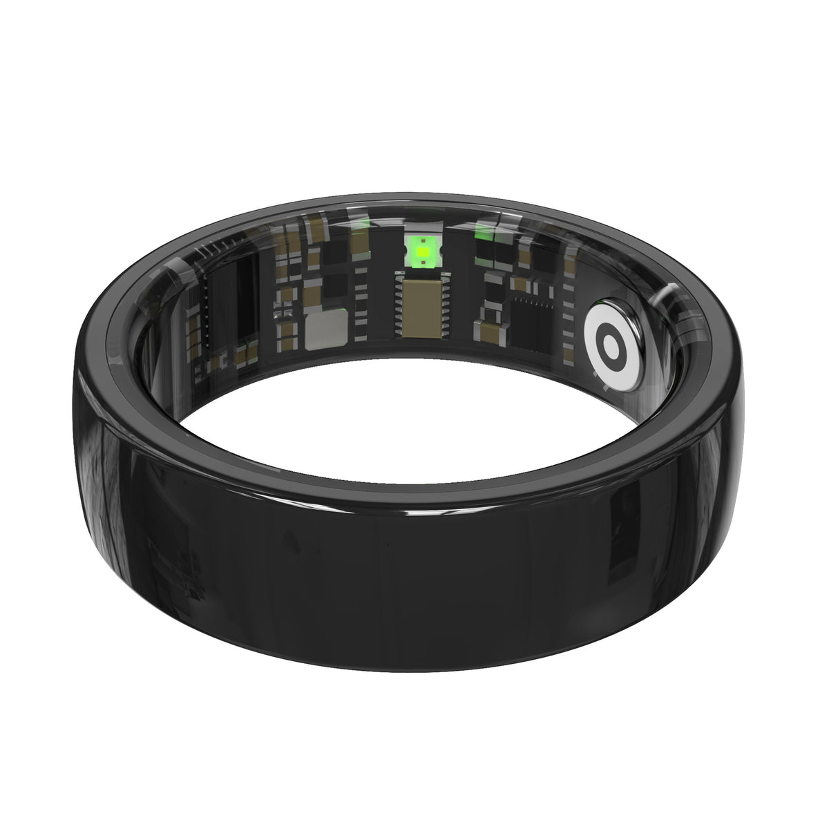 Ceramic Health Monitoring Smart Ring Bluetooth Gesture Control