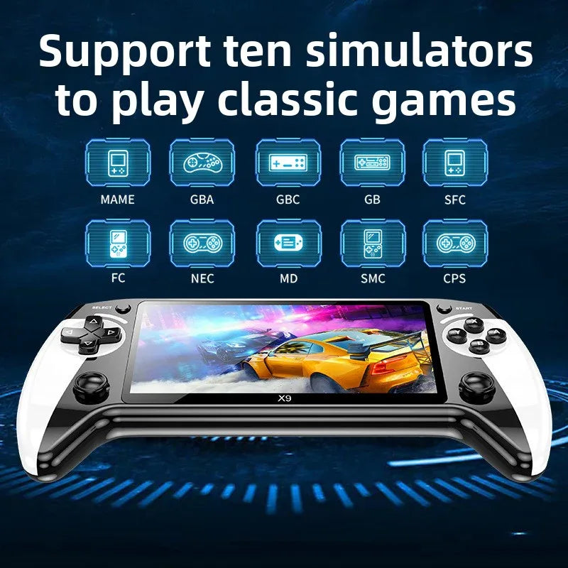 X9 Handheld Game Console - 5.5 Inch Retro Arcade Emulators - ZeeTec Store