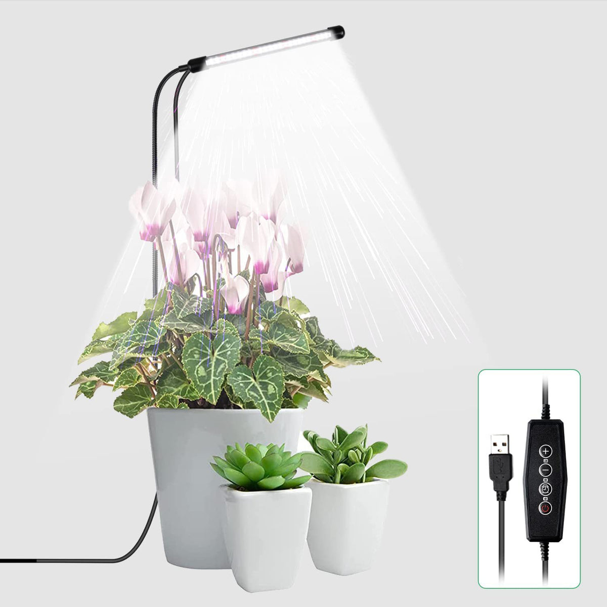 Smart Planting Adjustable LED Plant Growth Light with Timer