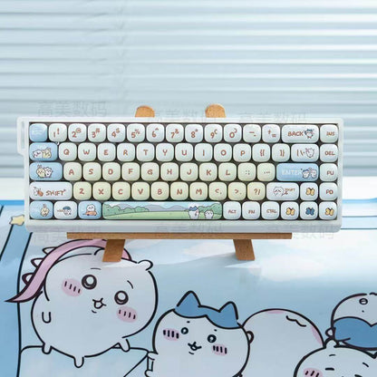 M68 Wireless Bluetooth Mechanical Keyboard with Mahjong Sound, Silent for Office,Compatible with Computer and Mobile Phone