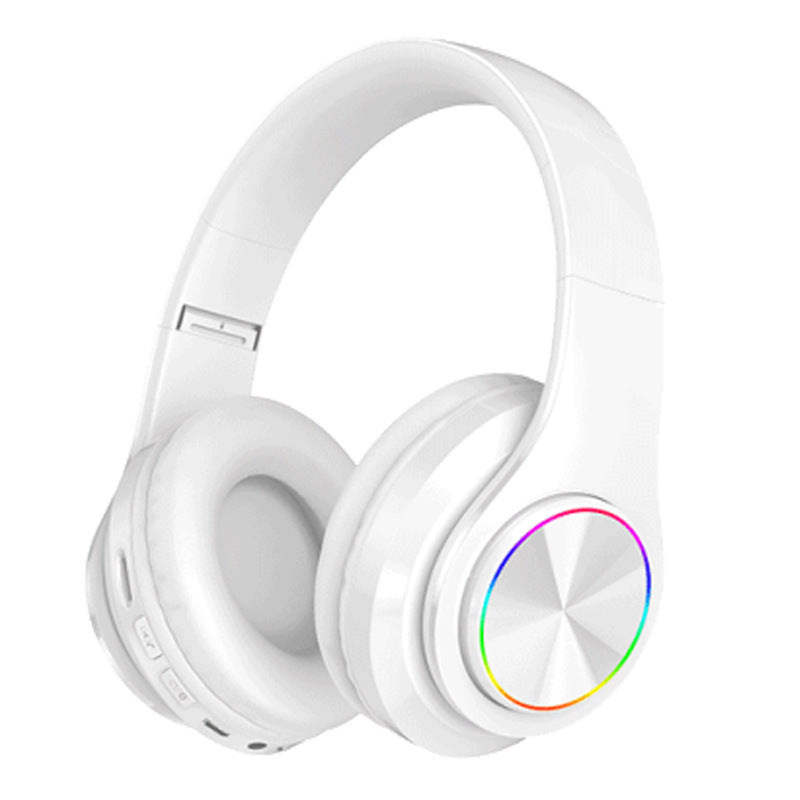 Luminous Wireless Bluetooth Headset with Foldable Design