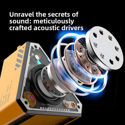Desktop mini-superior audio system, Rich Bass, Built-in Battery, Power: 5W