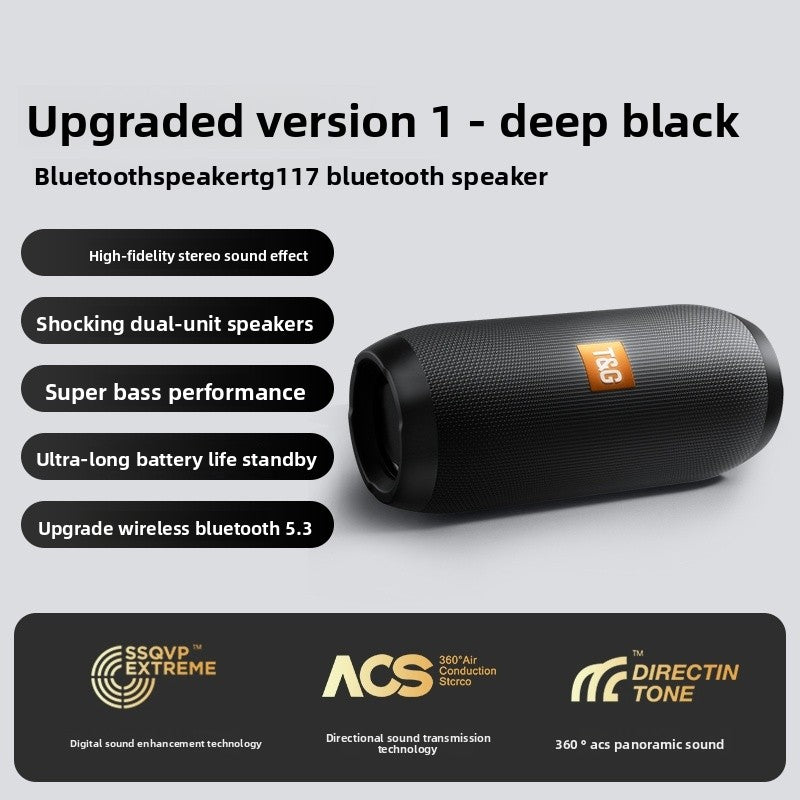 Portable Bluetooth Speaker 10W with Enhanced Bass