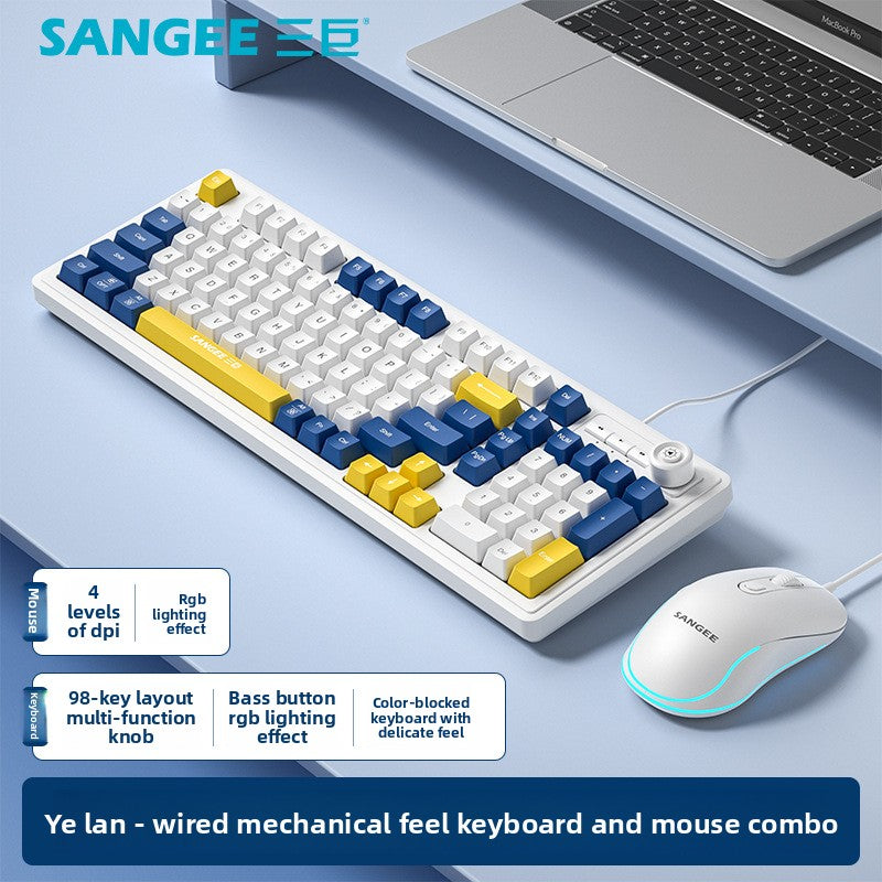 Sangee K18 RGB Gaming Keyboard with Knob