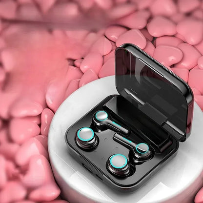 Wireless Bluetooth Earphones with Stylish Charging Case - ZeeTec Store