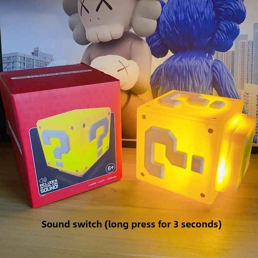 Mario Question Mark LED Sound Night Light