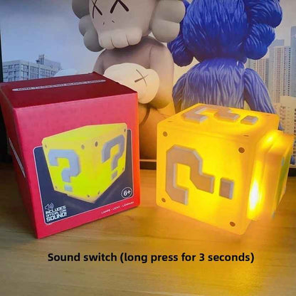 Mario Question Mark LED Sound Night Light