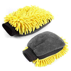 Microfiber Car Wash Gloves with Chenille Coral Texture