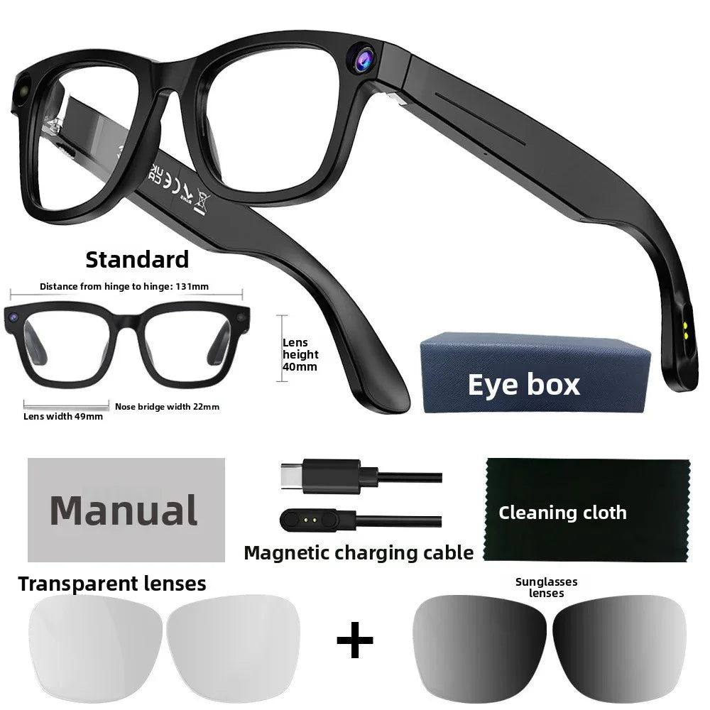 AI Intelligent Glasses with 8MP Camera, Advanced AI Integration, and Multifunctional Design - ZeeTec Store