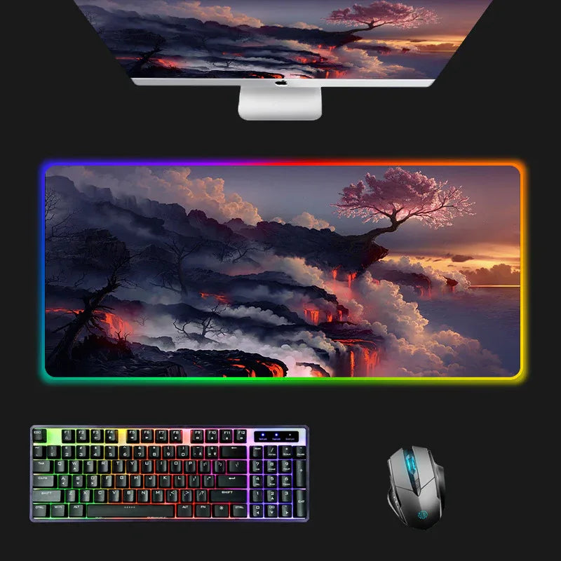 RGB Gaming Mouse Pad with LED Lighting for Enhanced Gameplay - ZeeTec Store