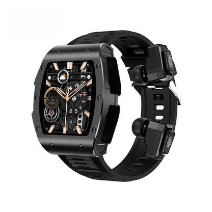 Bluetooth Smart Watch Built-in Earbuds with Health Monitoring