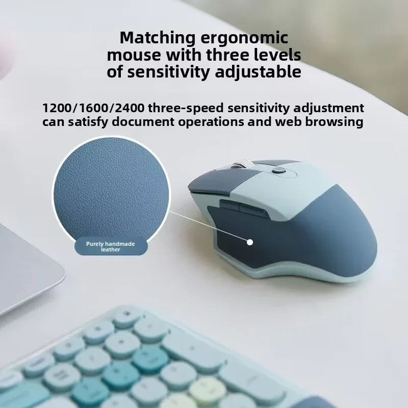 mofii Ergonomic Wireless Keyboard Mouse Set for Comfort and Productivity - ZeeTec Store