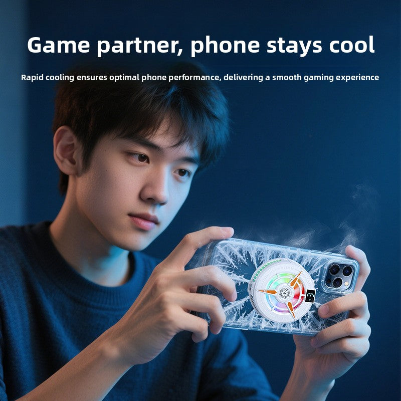 Magnetic Semiconductor Frost Phone Cooler with Digital Display