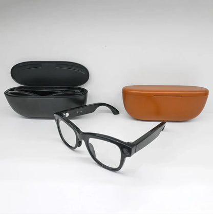 Ultra Smart AI Glasses with Camera for Real-Time Object Recognition and Translation - 8MP Camera & Charging Case - ZeeTec Store