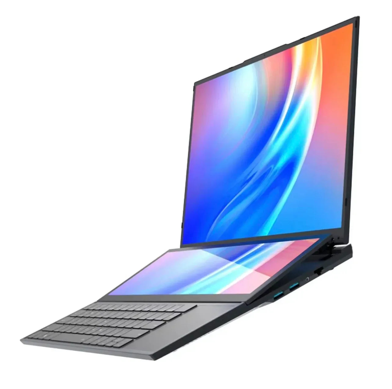 ZeeTec Dual Screen Laptop with 16" and 14" HD Screens - External GPU Deck Support - ZeeTec Store