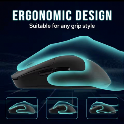 AULA SC680 Gaming Mouse, Triple-Mode (BT 2.4G Wired), Lightweight 58g Esports, Ultra-Fast Response, Ergonomic Design