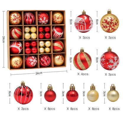 Christmas Decorative Painted Ball Ornaments Gift Set