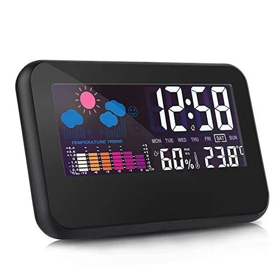 Color Screen Weather Clock for Accurate Time and Weather Updates - ZeeTec Store