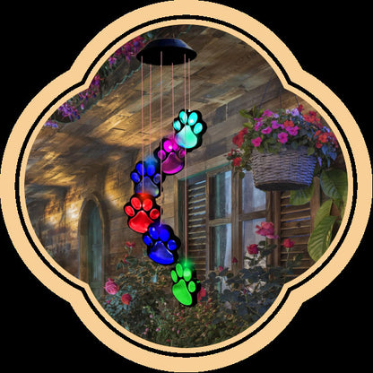 Solar garden lamp LED Lighting Wind Chine Design for Festive Season