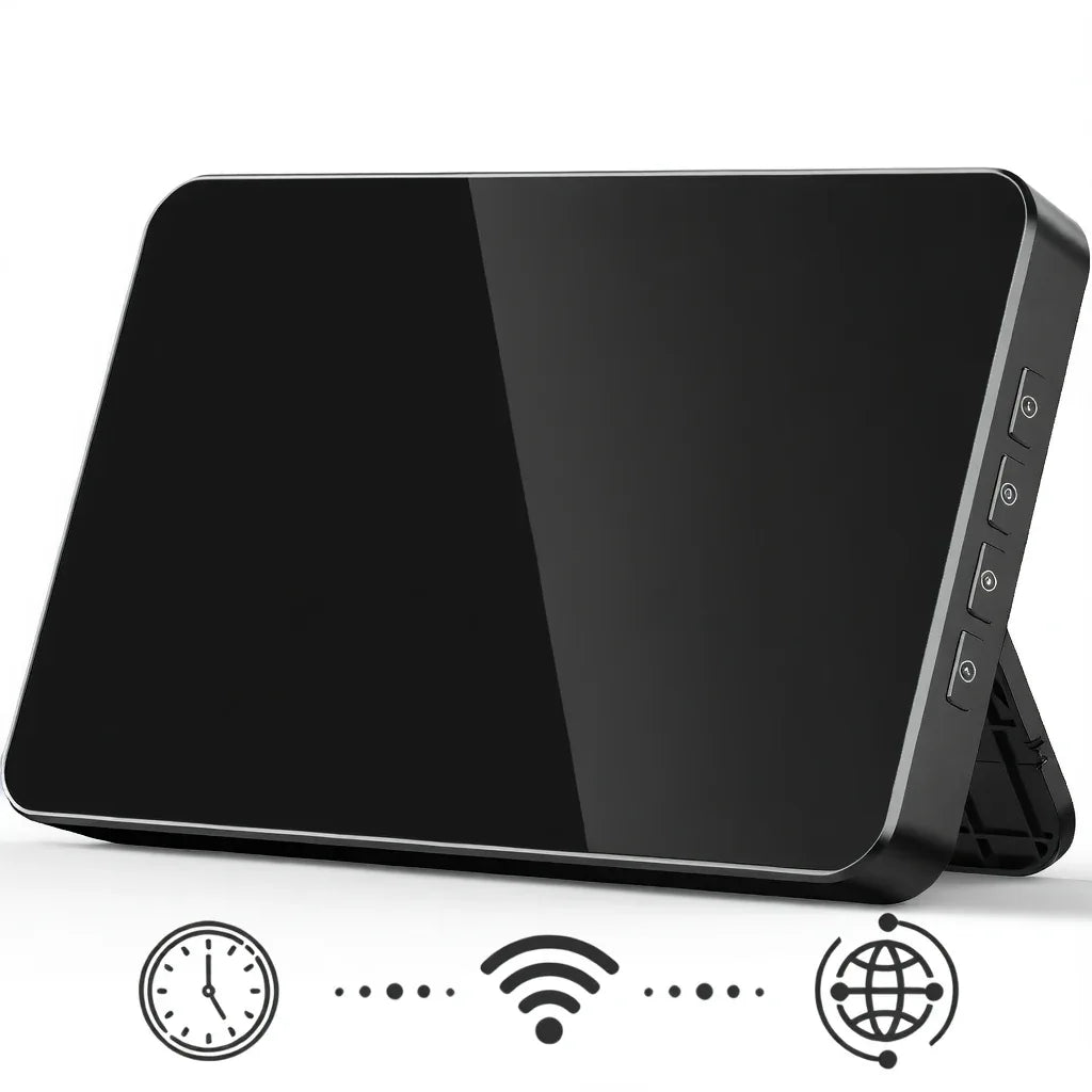 WIFI Digital Clock with Temperature Display and Humidity Monitor - ZeeTec Store