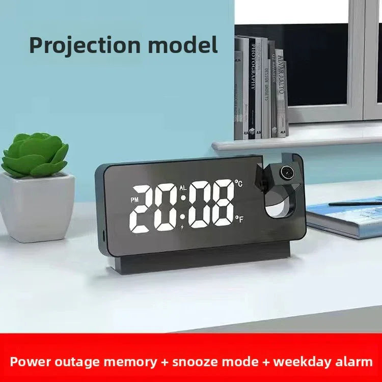 Rechargeable Projection Alarm Clock for Effortless Time Viewing - ZeeTec Store