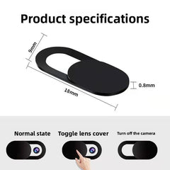 Camera Privacy Cover, Versatile Compatibility: Fits smartphones, tablets, laptops, and external USB webcams, Multiple Designs, Adhesive Type