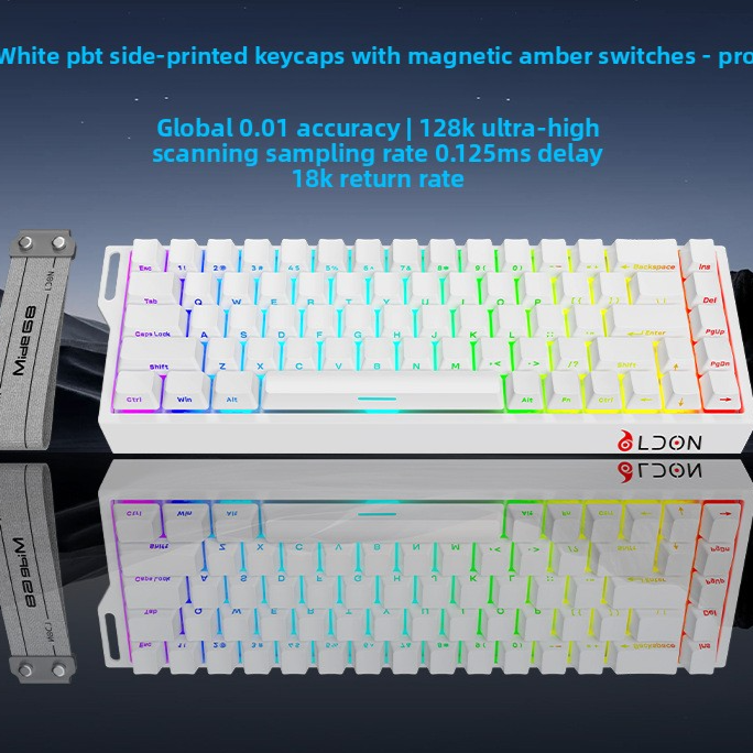Mechanical Gaming Keyboard Wired 68 Keys with Magnetic Axis