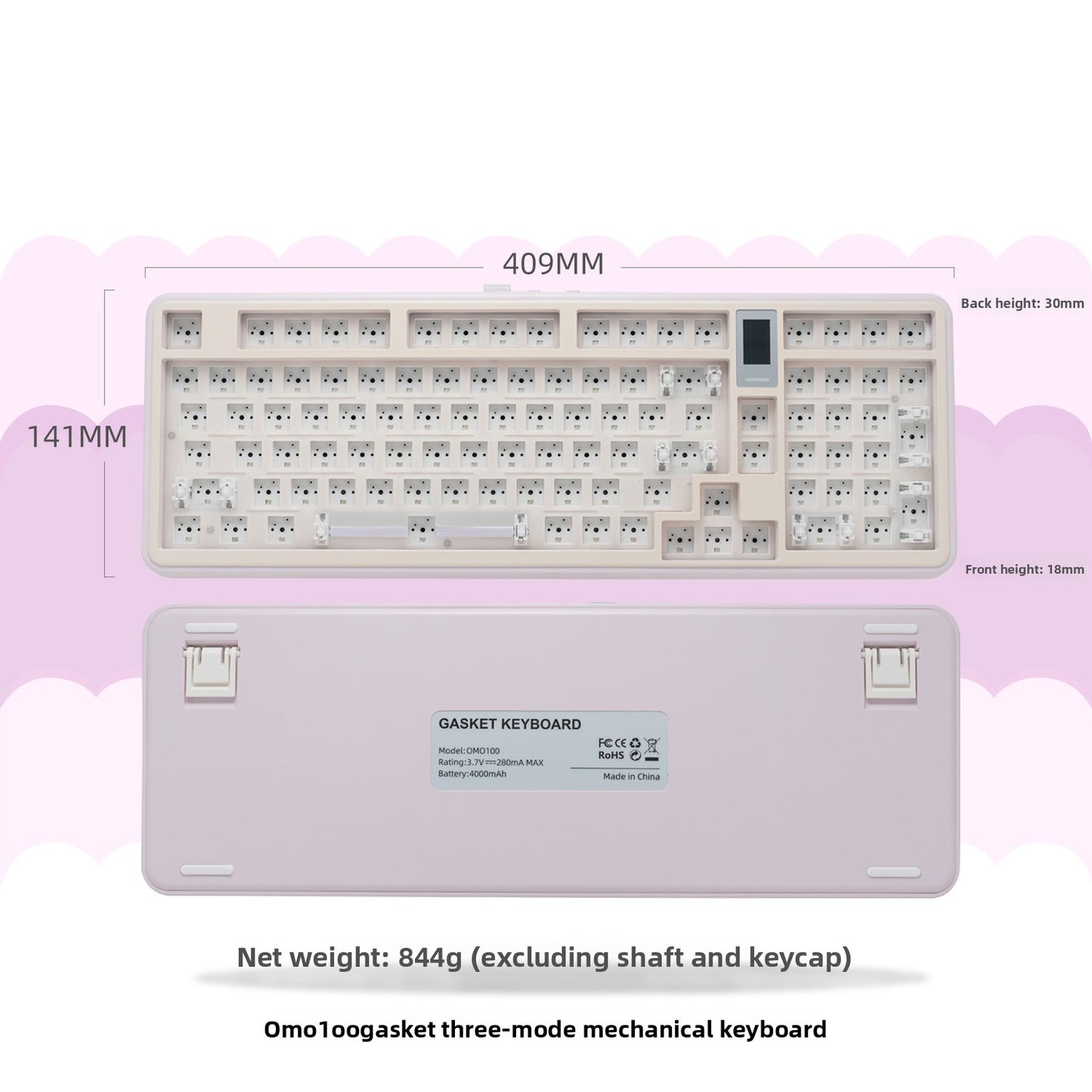 OMO100 Three-Mode Mechanical Keyboard