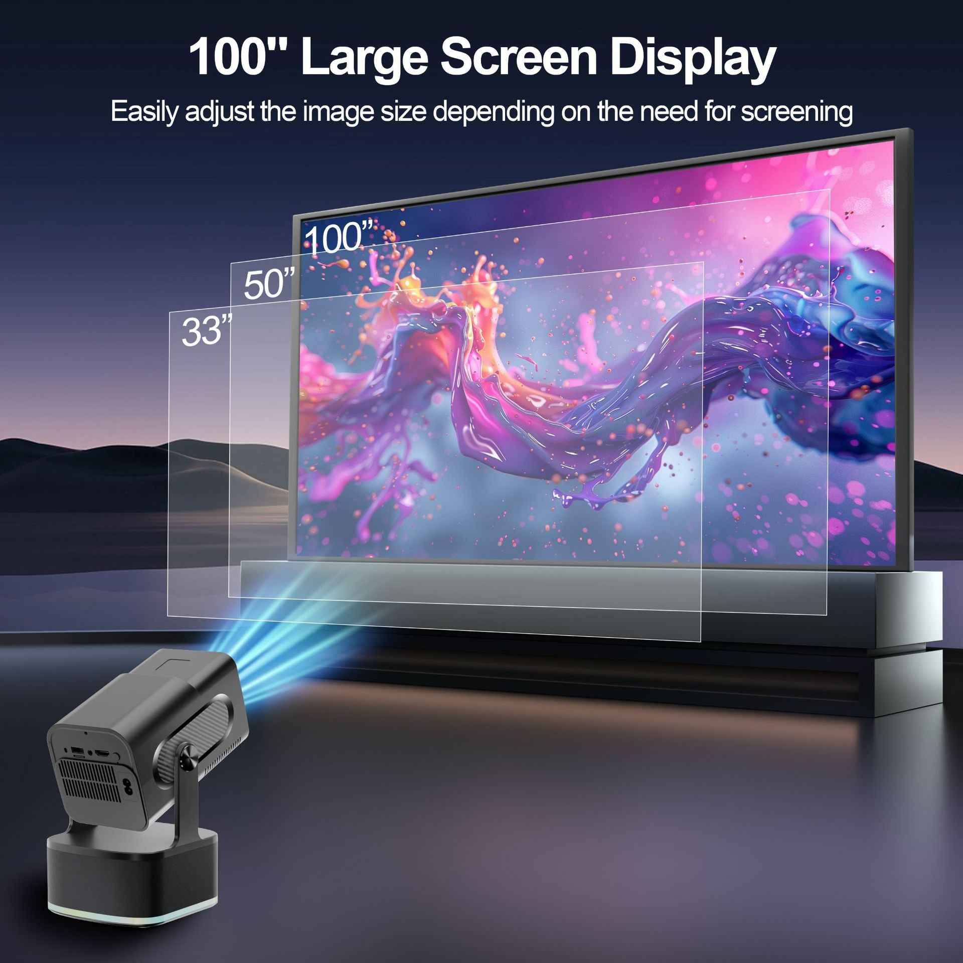 Video Projector Speaker Microphone 4k