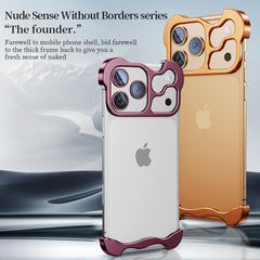 Metal Frameless Phone Case with HD Lens Protection