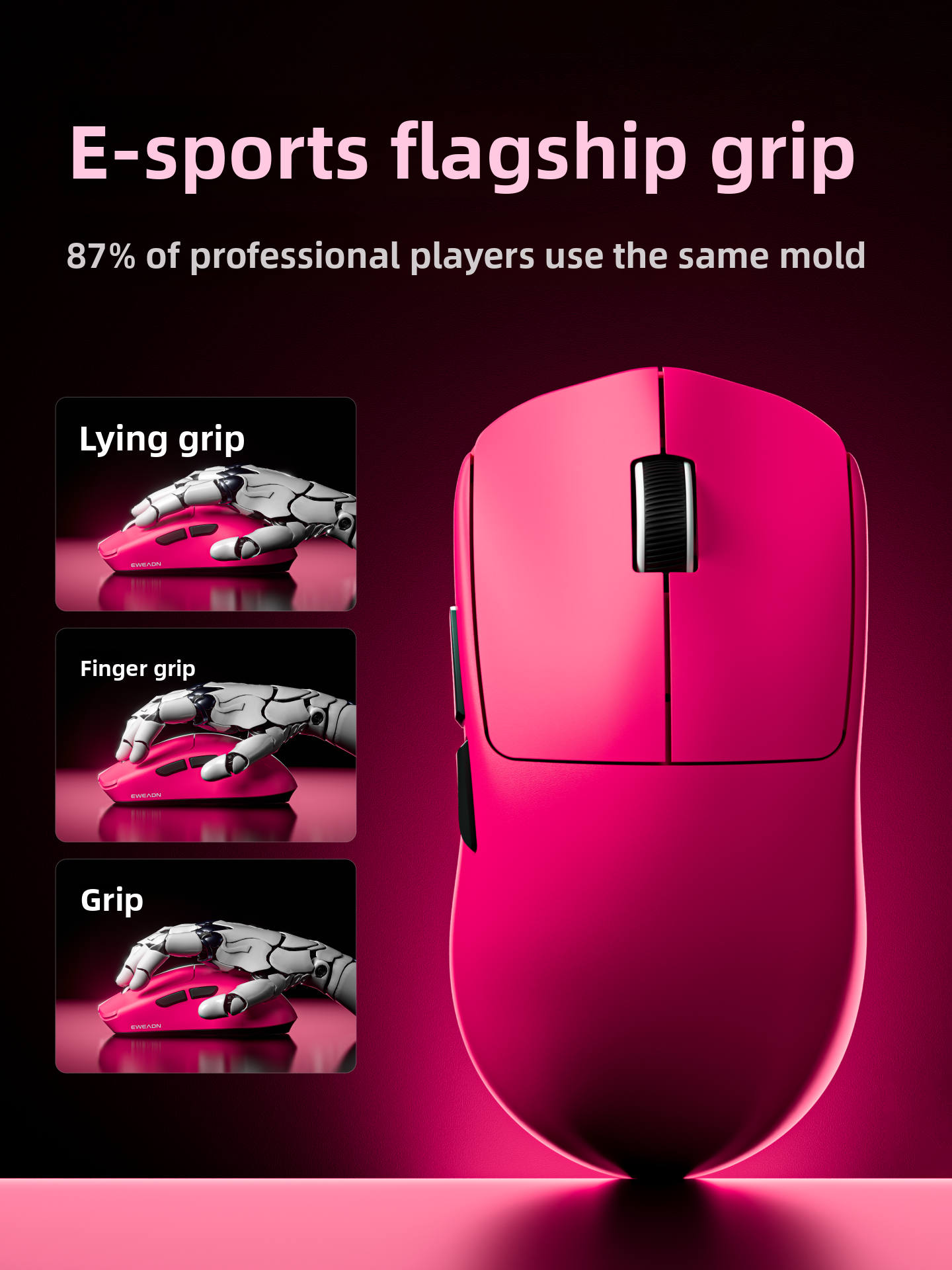Gaming Mouse 12000 DPI Tri-Mode Lightweight