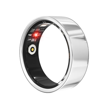 Slim Design Smart Ring with charging box,Tracks:Heart Rate|Blood Oxygen|Sleep Monitoring|Step Counting,Free app (No Subscription)