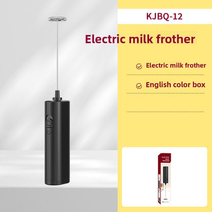 Rechargeable Handheld Electric Mixer with Interchangeable heads for mixing, frothing, and blending tasks